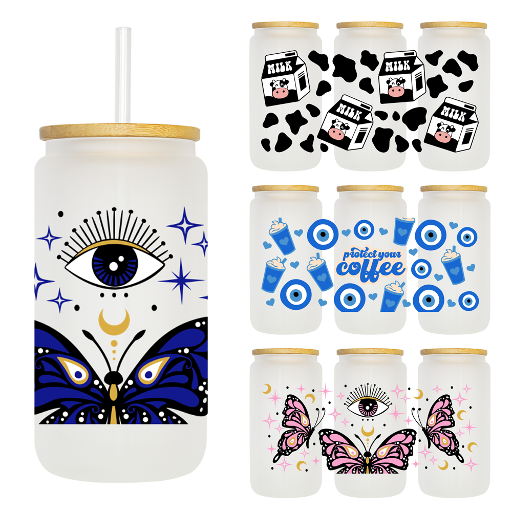 Rdta Tank Glass - Evil Eyes Coffee And Milk 16OZ