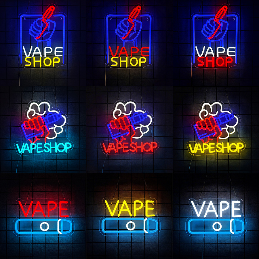 VAPE Shop Neon Sign for Smoke  - Vaping Shop ulasan dan harga