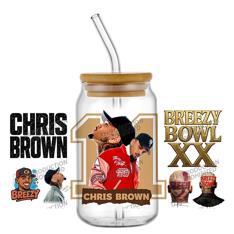 New Popular Singer Chris Brown - Rdta Tank Glass ulasan dan harga