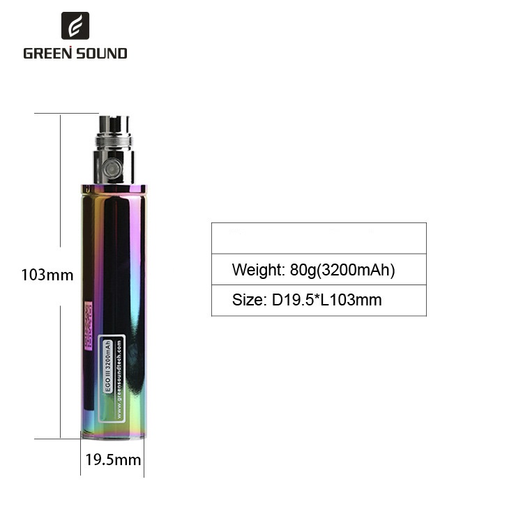 GS Ego 3 III 3200mAh Battery V - Vaping Area ulasan dan harga