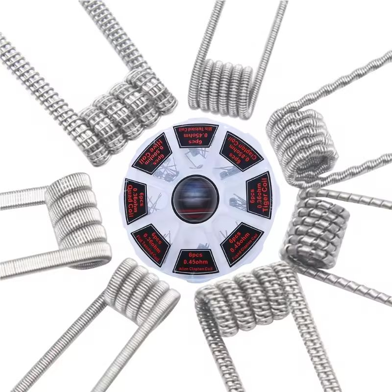 48Pcs/Set Pre Built Coils RTA  - Clapton Wire Pre Built ulasan dan harga