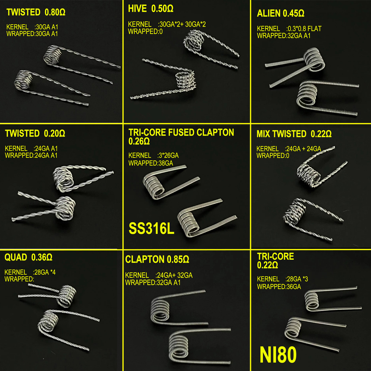 Spring Resistance ID 3.0mm 0.2 - Clapton Wire Pre Built ulasan dan harga