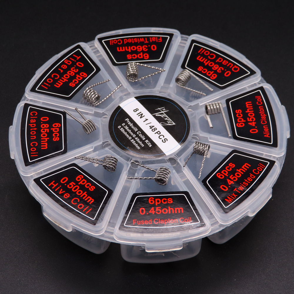 48pcs/set Premade Coils RTA RD - Vaping Area ulasan dan harga