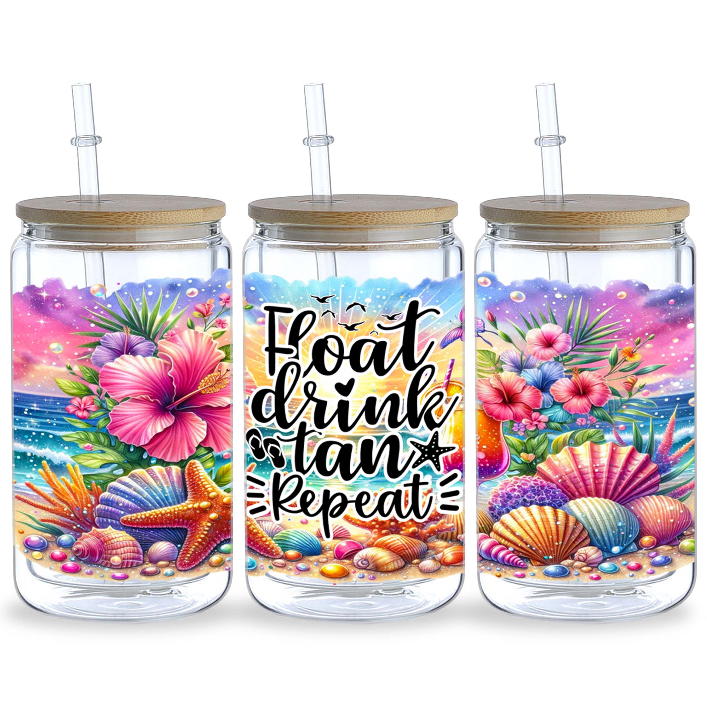 5 Sheets Seaside Beach for 16o - Rdta Tank Glass ulasan dan harga