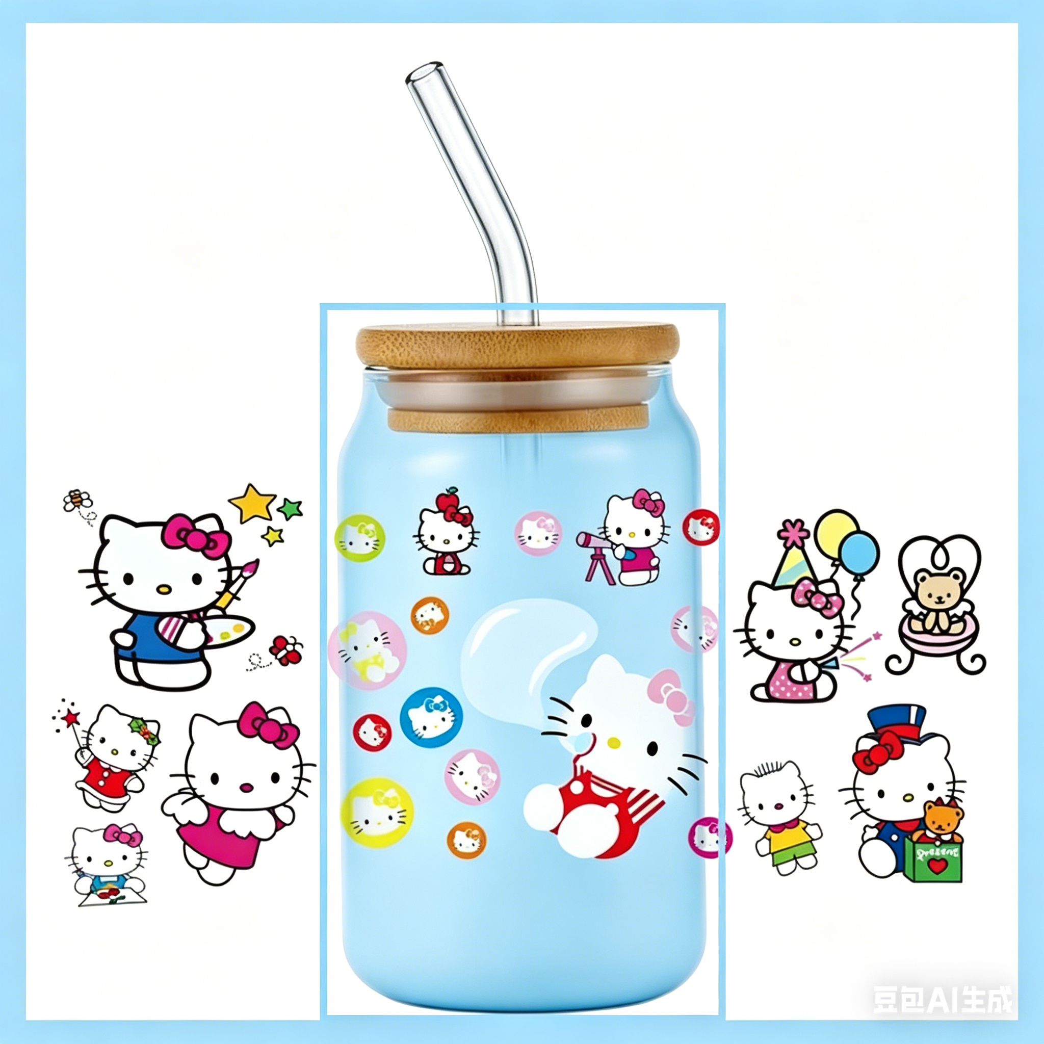 popular Kitty design 16oz 3D u - Rdta Tank Glass ulasan dan harga