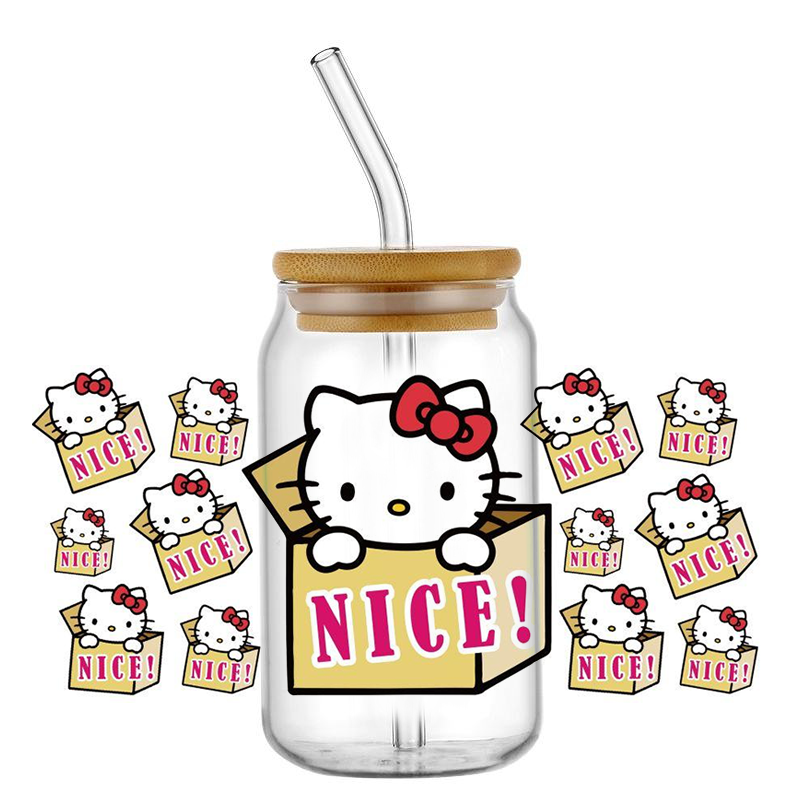 popular Kitty design 16oz 3D u - Rdta Tank Glass ulasan dan harga